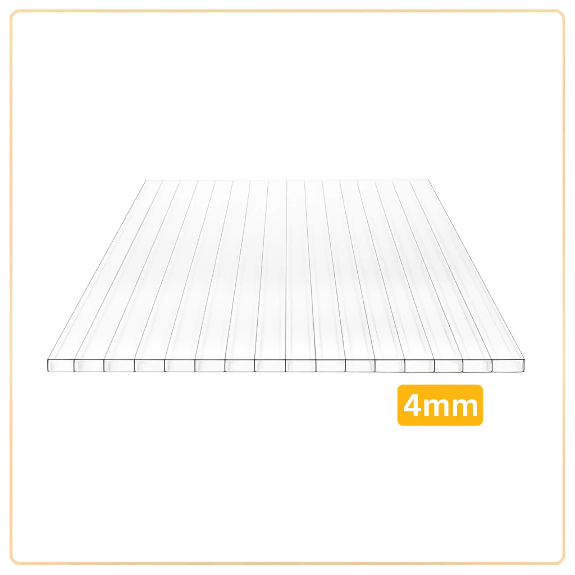 Hohlkammerplatten 4mm - Gewächshaus Stegplatten - Gewächshausmarkt