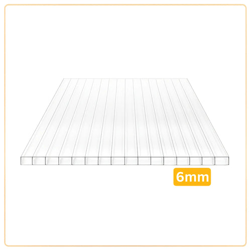 Hohlkammerplatten 6mm - Gewächshaus Stegplatten - Gewächshausmarkt